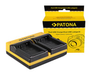 Patona Dual Lader for Samsung BP-1030 NX NX200 NX-200 NX300 NX-300 inkl. Micro-USB Kabel 15060191637