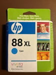 GENUINE HP 88XL CYAN INK CARTRIDGE C9391AE- New Sealed - Out of date