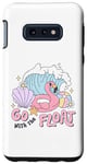 Galaxy S10e Flamingo Go With The Float Summer Pool Party Vacation Cruise Case