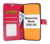 Crazy Horse Wallet Motorola Moto G50 5G (Hotpink)