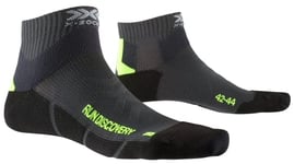 X-Socks Mens Run Discovery 4.0, Charcoal/phyton Yellow/black, 40 EU