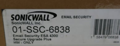 NEW Dell SonicWALL Email Security ESA 4300 Secure Upgrade Plus Hardware Only