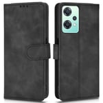 OnePlus Nord CE 2 Lite 5G Flip Leather Stand telefondeksel - Svart