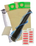 Brushroll Bar + 10 Hoover Bags + Filter Kit & Fresheners for SEBO X1 X1.1 X4 X5
