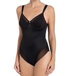 Triumph True Shape Sensation Shapewear Bodysuit, Made from Body-Adapting Lycra with Padded Straps, in Black