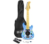 Music Alley Kids Electric Guitar Beginner Kit with Built-in Amp & Bag