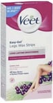 Veet Wax Strips for Sensitive Skin, Pack of 40 - NEW - Easy - Gelwax Technology