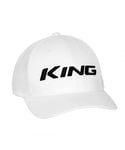 Cobra King Pro Graphic Logo Flex Fit White Mens Golf Cap 909242 02 - Size L/XL