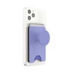 PopSockets PopWallet+ for MagSafe: Phone Grip and Wallet for Credit Cards, Removable, Deep Periwinkle