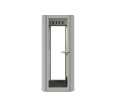MUTE Telefonbås Space S, H225 x B100 D100 cm, Tyst Rum Standard Powder Grey Ultra Matt [RAL 7035]
