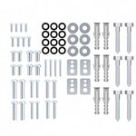 Perfect VESA Screw Set - 64 Pieces, Ideal for TV Mounting, TV Wall Mounting, TV Mounting, Fixing Screws with Dowels and Washers
