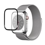 Apple Watch 9/8/7 (45mm) PMMA Skjermbeskytter - Svart Kant