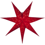 Dekoration julstjärna 63 röd