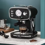 Coffee Machine Espresso Maker Caffé Barista Pro 15-Bar Pump Frothing Wand
