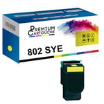 PREMIUM CARTOUCHE - x1 Toner - 802HC (Yellow) - Compatible pour Lexmark CX310dn, Lexmark CX310dnw, Lexmark CX310n, Lexmark CX410de,