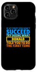 Coque pour iPhone 11 Pro Don amusant personnalisé pour Donald, drôle Donald
