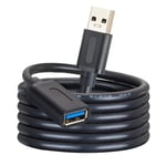Jelly Tang USB 3.0 Extension Cable 6M,USB 3.0 High Speed Extender Cord Type A Male to A Female for Playstation, Xbox, USB Flash Drive, Card Reader, Hard Drive,Keyboard, Printer, Scanner(20Ft/6M)