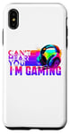 Coque pour iPhone XS Max Can't Hear You I'm Gaming Casque de jeu vidéo amusant