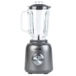 Salter EK4383GUNMETAL Cosmos Glass Jug Blender, 800 W, 1.5 L, Two Speed Settings, Pulse Function, Detachable Design, Stainless Steel, Perfect For Healthy Smoothies & Instant Fruit Juices