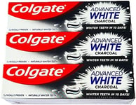 3 X Colgate Advanced Charcoal Whitening Toothpaste 75Ml