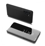 Clear View Case flip-fodral till Samsung Galaxy S22 Ultra svart