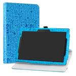 Lenovo Tab E10 Case,Labanema Premium PU Leather 360 Degree Rotating Flip Cover for 10.1" Lenovo Tab E10 2018 Tablet - Blue