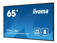 iiyama ProLite LH6554UHS-B1AG - 65 Diagonal klass (64.5 visbar) LED-bakgrundsbelyst LCD-skärm - digital skyltning - med built-in media player, SDM Slot PC - 4K UHD (2160p) 3840 x 2160 - svart, matt finish