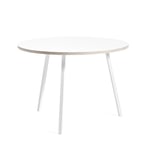 Bord Loop Stand Round Table, Färg Vit, Storlek Ø105 cm