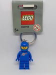 Lego Blue Spaceman Keyring (2004) Space City Key Chain 850759 Rare Gray Tag