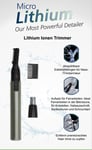 Wahl Micro Lithium Ions Ears Nose Hair Trimmer Eyebrows Rinsable