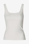 Bread & Boxers - Linne Tank Scoop Back - Vit