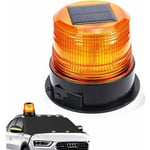 Voyant solaire/USB) 5V led aimant rotatif voyant d'avertissement voiture camion sans fil Super lumineux Flash lumière - yellow
