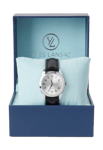 Yves Lansac Klocka med läderarmband WS8315 Svart