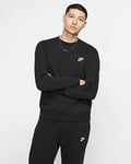 NIKE Mens Black Sportswear Fleece Crew Neck Pullover Jumper XL BNWT