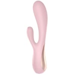 Satisfyer Mono Flex vibrator med klitorisstimulator Pink 20,3 cm