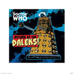 Doctor Who (Return of The Daleks 40 x 40 cm Toile Imprimée