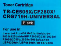CE505X, CF280X, CRG719 Black Toner Compatible with HP Laserjet Pro 400 M401,M425