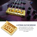 (Gold)4-string Fixed Bridge Replacement Parts For Cigarbox Electric Guitars SG5