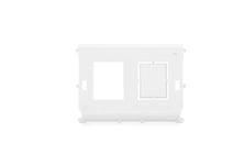 DIGITUS Insert for Data Junction Box with Hinged Lid - Holder for Keystone Module - IP44 - For DN-93844-OD