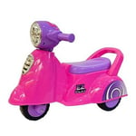 Musical Pink Scooter Style Kids Foot to Floor Push Along Ride On Toy Car Age 1-3