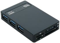 Exsys Ex-1635, Memory Stick (Ms), Microsd (Transflash), Mmc, Ms Micro (M2), Sd, Sdhc, Smartmedia, Svart, 5000 Mbps, Ce, Fcc, Rohs, Usb 3.2 Gen 1 (3.1 Gen 1), 5 V