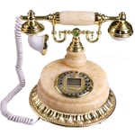 JALAL Vintage Telephone, Retro Style Marble European Fixed Telephone Office Home Landline