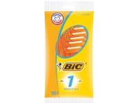 BIC 1 Sensitive Single Blade Engångsskrapa för män - Orange, 10 st i plastförpackning 25x105x235mm (10 st)