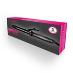 Carmen Neon 25mm Hair Curling Tongs Graphite/Pink