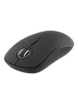 Deltaco MS-900 Silent - Mouse 4 buttons wireless Bluetooth 5.0 Musta - Hiiri - 4 painiketta - Musta