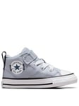 Converse Infant Boys Malden Street Easy-On Velcro Day Trip Utility Mid Trainers - Navy, Navy, Size 2 Younger