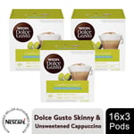 Nescafe Dolce Gusto Coffee Pods Skinny Cappuccino 3 boxes (48 drinks)