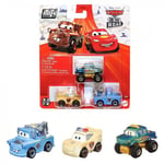 Disney Cars Hot Rod Racers Mini Die-cast Vehicle 3-Pack Zygzak Złomek and Ivy