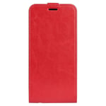 EIDERWOOD Xiaomi 14 Ultra Vertikalt Flip Kunst Skinn Deksel med Lommebok - Rød