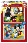Educa - Maison Amusante Mickey Mouse 2x48. 2 Puzzles en Carton pour Enfants de 48 pièces chacun. Doublement Amusant avec ce Puzzle Disney et Mickey 2x48 pièces à partir de 4 Ans (19312)